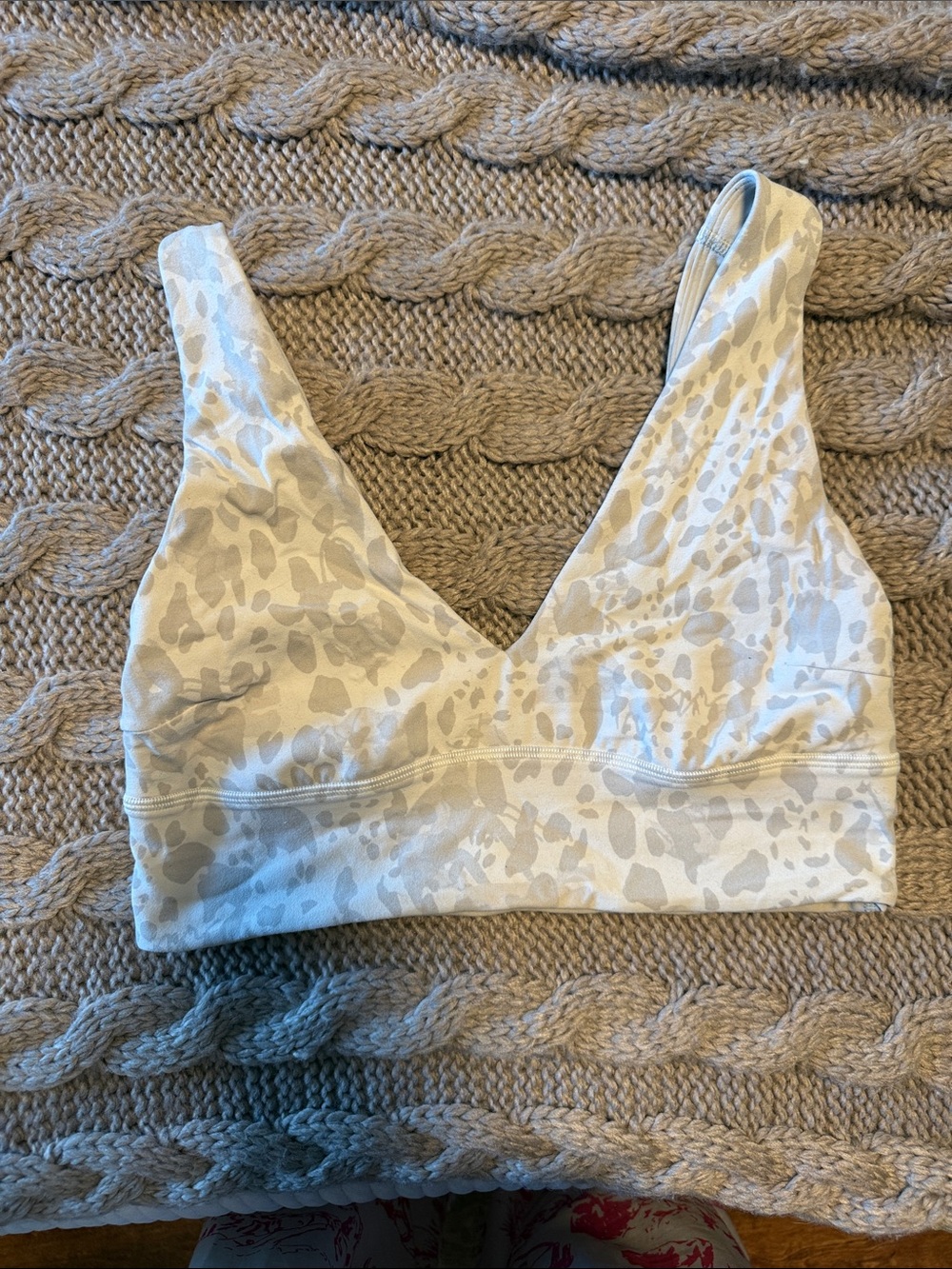 Women's Lululemon Align Light Beige Animal Print Bralette